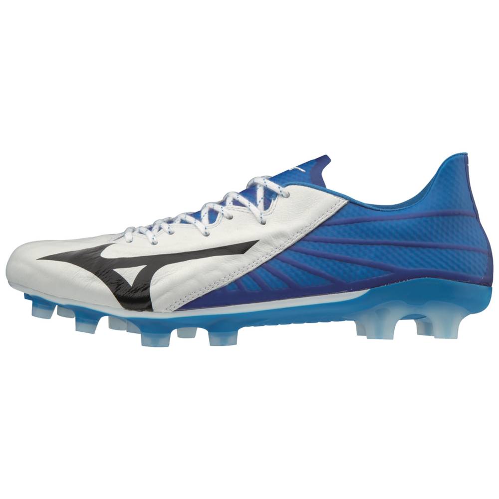 Chuteiras Mizuno Rebula III Japan - Homem - Branco/Azuis - UCHSA5420